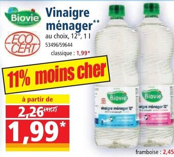 Norma Vinaigre Ménager offre
