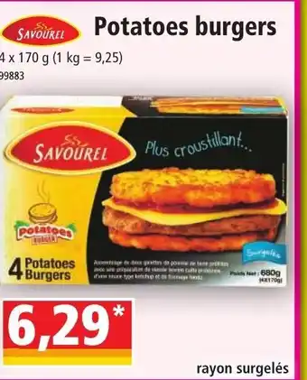 Norma Potatoes Burgers offre