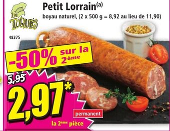 Norma Petit Lorrain offre