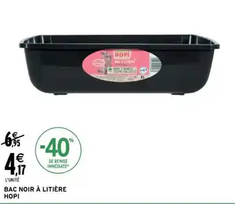 Intermarché Bac Noir à Litière Hopi offre