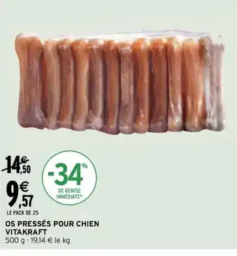 Intermarché Os Pressés Pour Chien Vitakraft offre