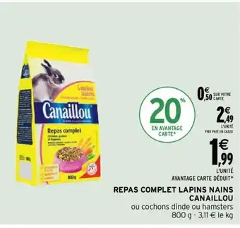 Intermarché Repas Complet Lapins Nains Canaillou offre