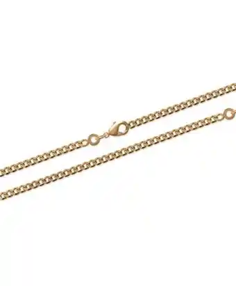 Chaine plaqué or maille gourmette 2.5mm