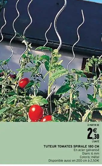 Intermarché Tuteur Tomates Spirale 180 CM offre