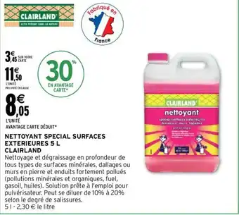 Intermarché Nettoyant Special Surfaces Extrieures 5 L Clairland offre