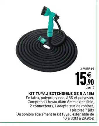 Intermarché Kit Tuyau Extensible de 5 a 15M offre