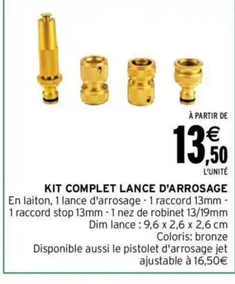 Kit Complet Lance D'Arrosage
