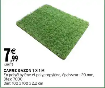 Intermarché Carre Gazon 1x1 M offre