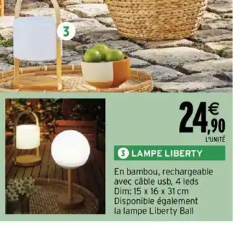 Intermarché Lampe Liberty offre