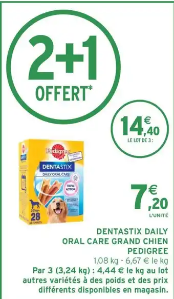 Intermarché Dentasrix Daily Oral Care Grand Chien Pedigree offre