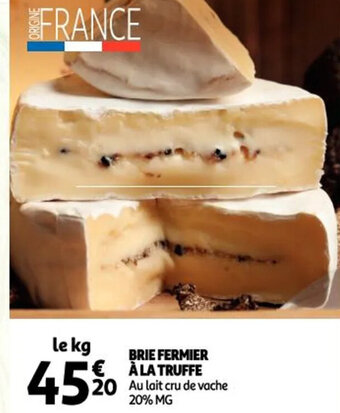 Auchan Brie Fermier A La Truffe offre