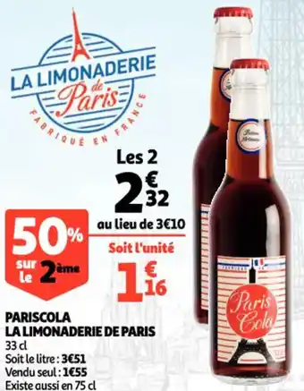 Auchan Pariscola La Limonaderie De Paris offre