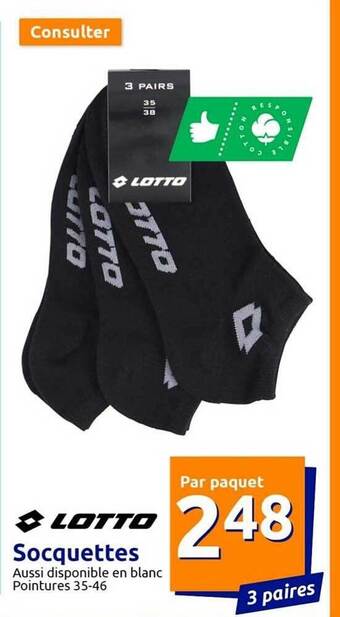 Action Socquettes lotto offre
