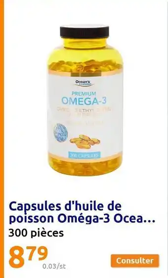 Action Capsules d'huile de poisson oméga-3 ocea... offre