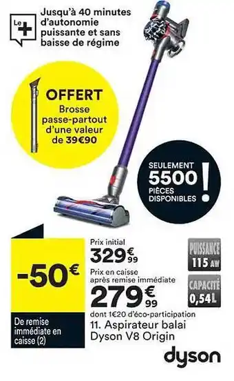 BUT Aspirateur balai dyson v8 origin offre