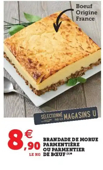 Brandade de Morue Parmentière ou Parmentier