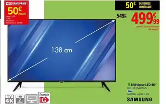 Carrefour Téléviseur led 4k samsung offre