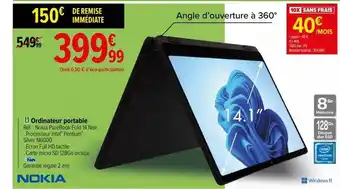 Carrefour Ordinateur portable nokia offre