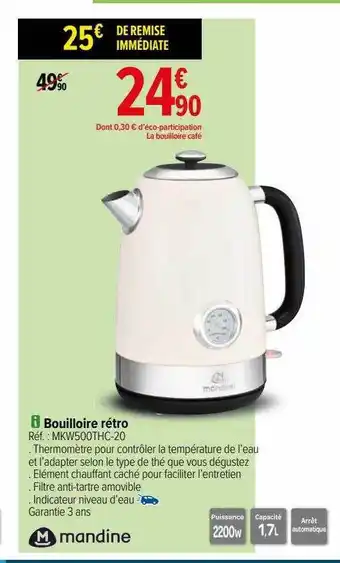 Bouilloire rétro mandine