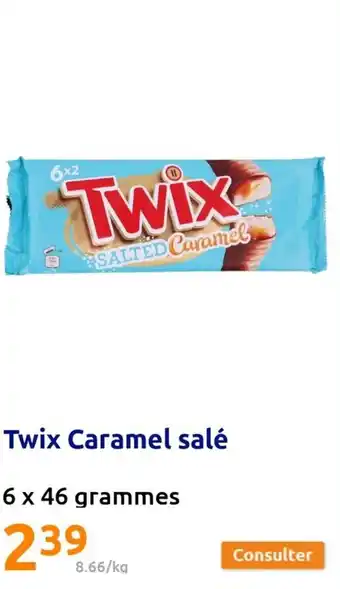 Action Twix caramel salé offre