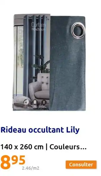 Action Rideau occultant lily offre