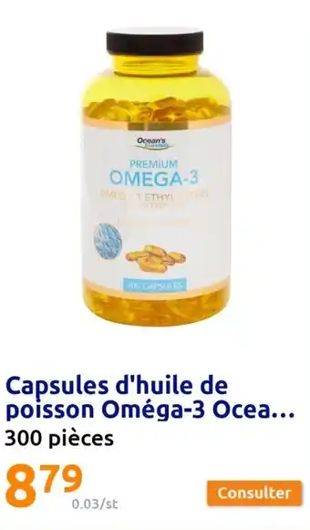 Capsules d'huile de poisson oméga-3