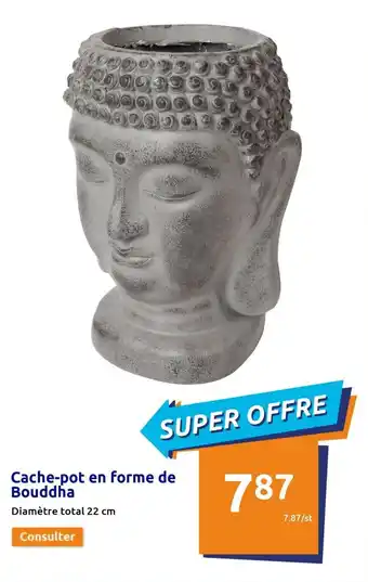 Cache-pot en forme de bouddha