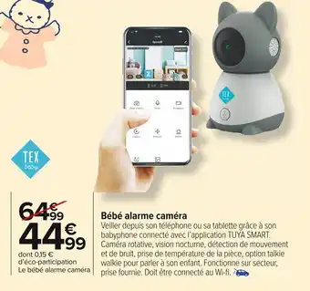 Carrefour Market Bébé alarme caméra offre
