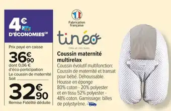 Carrefour Market Coussin maternité multirelax offre
