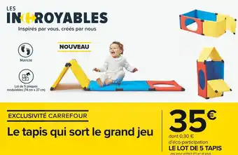 Carrefour Market Le tapis qui sort le grand jeu offre