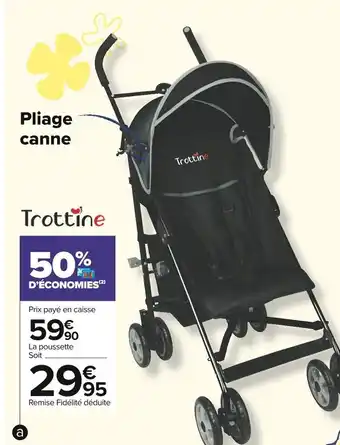 Carrefour Market Poussette canne maribon offre