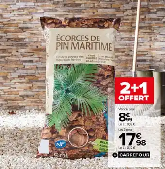 Carrefour Market Écorces de pin NF offre