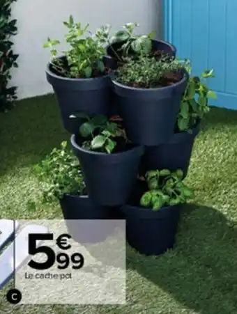 Cache pot superposable