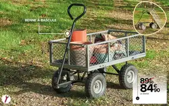 Chariot jardin multi usages à bascule