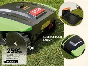 Carrefour Market Robot tondeuse connectée 400M offre
