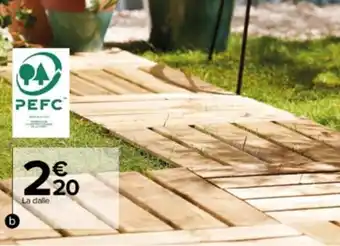 Carrefour Market Dalle de jardin bois offre