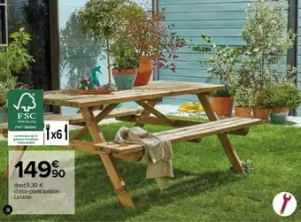 Carrefour Market Table pique pique offre
