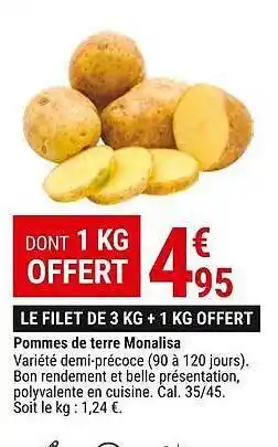 Pommes de terre monalisa