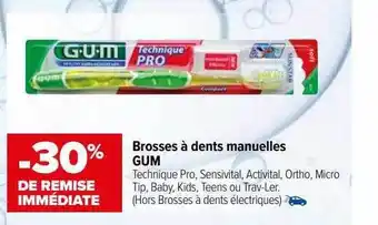 Brosses Ă dents manuelles gum