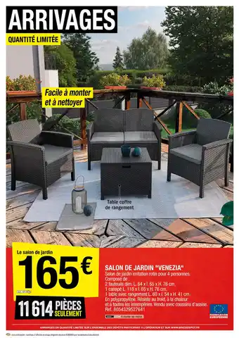 Brico Dépôt Salon de Jardin venezia offre