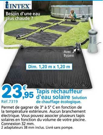 Provence Outillage Tapis Réchauffeur D'eau Solaire offre