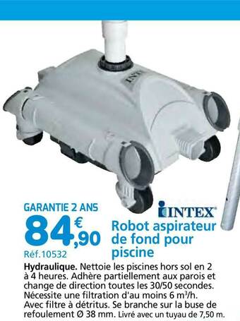Provence Outillage Robot Aspirateur De Fond Pour Piscine Intex offre
