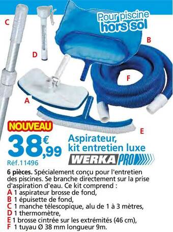 Provence Outillage Aspirateur, Kit Entretien Lux Werka Pro offre