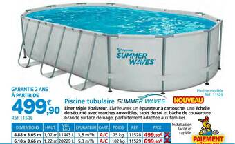 Provence Outillage Piscine Tubulaire Summer Waves offre