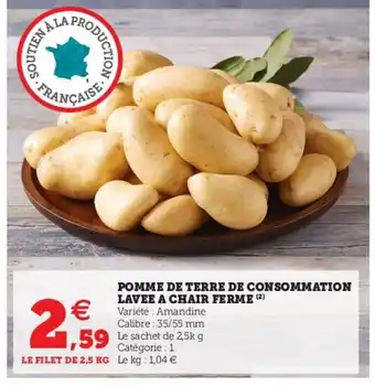 Super U Pomme de Terre de Consommation offre