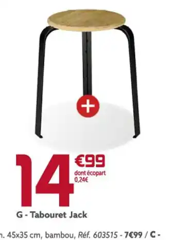 Gifi Tabouret Jack offre