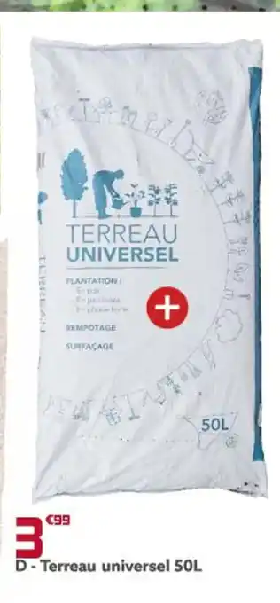 Gifi Terreau Universel 50L offre