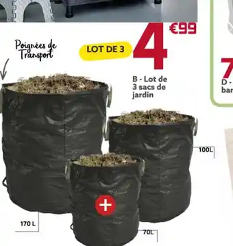 Gifi Lot de 3 Sacs de Jardin offre