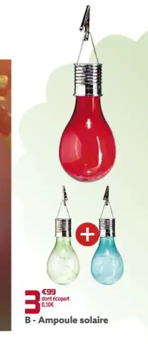 Gifi Ampoule Solaire offre