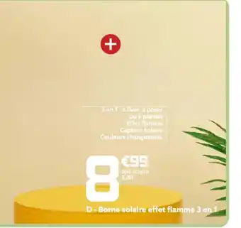 Gifi Borne solaire Effet flamme 3en1 offre